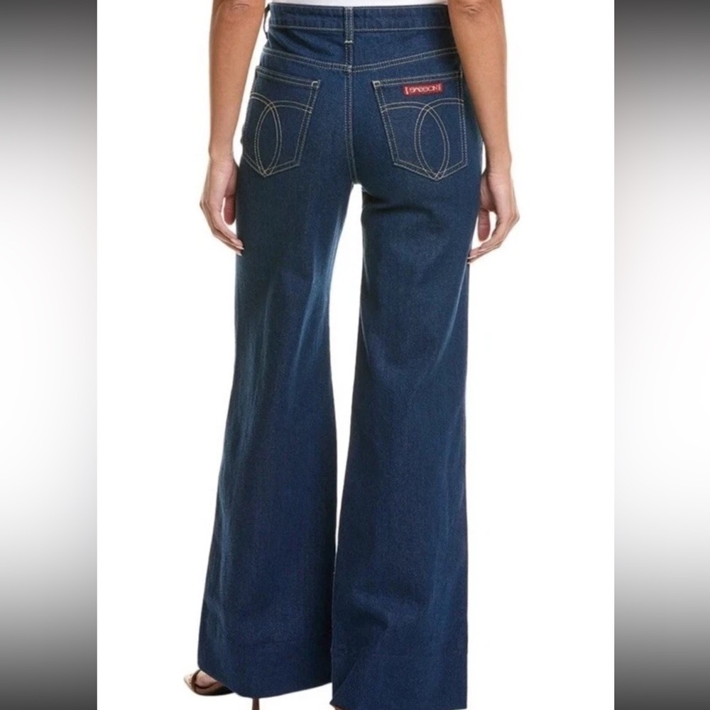 SASSON x JOHNNY WAS Lumiere Wide Leg Jean in True Blue Rinse Size 26 NWT 98 - Picture 5 of 12